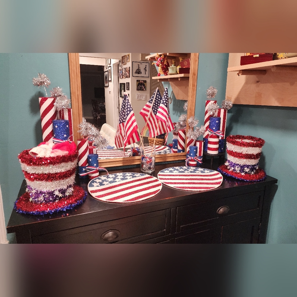 Patriotic American Flag Party Decor Set